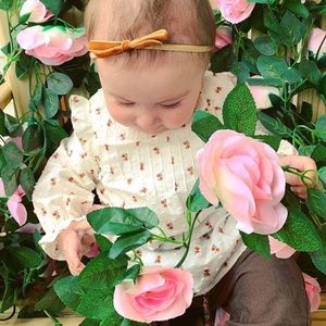 Zara Cream Floral Kids Blouse